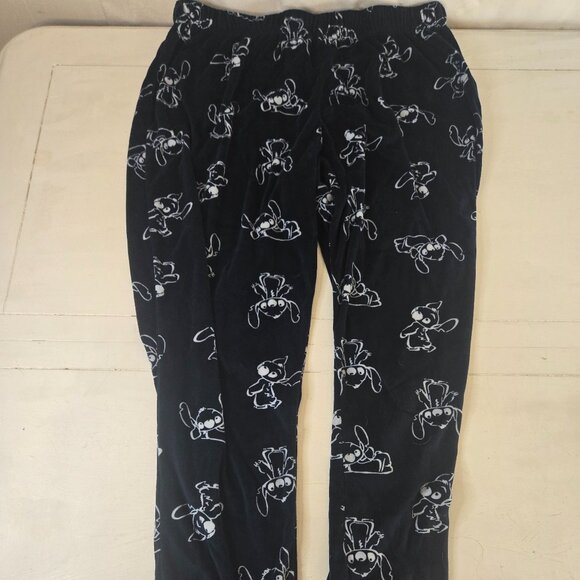 Disney Sleepwear Stitch Blue w White Stitch PJ Pants Women's Size Medium - Picture 1 of 5